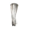 South Main Hardware 14-in  304 Stainless Steel 200-lb, Silver, 100 Metal Cable Ties 222110